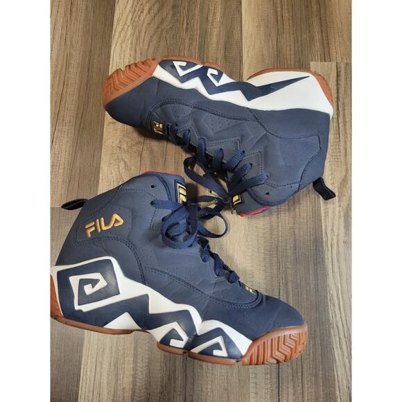 FILA Classic Limited Edition Jamal Mashburn MB Navy Basketball Sneakers Size 7 - Picture 4 of 8